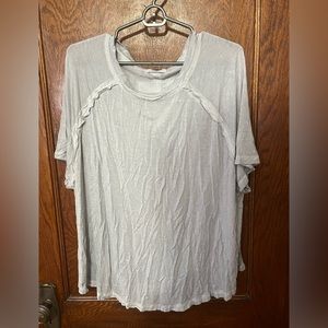 Zenana gray tshirt size 1x